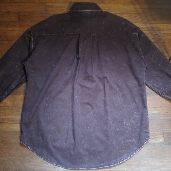 ZENANA oversized vintage washed shacket (M) - Picture 4 of 16